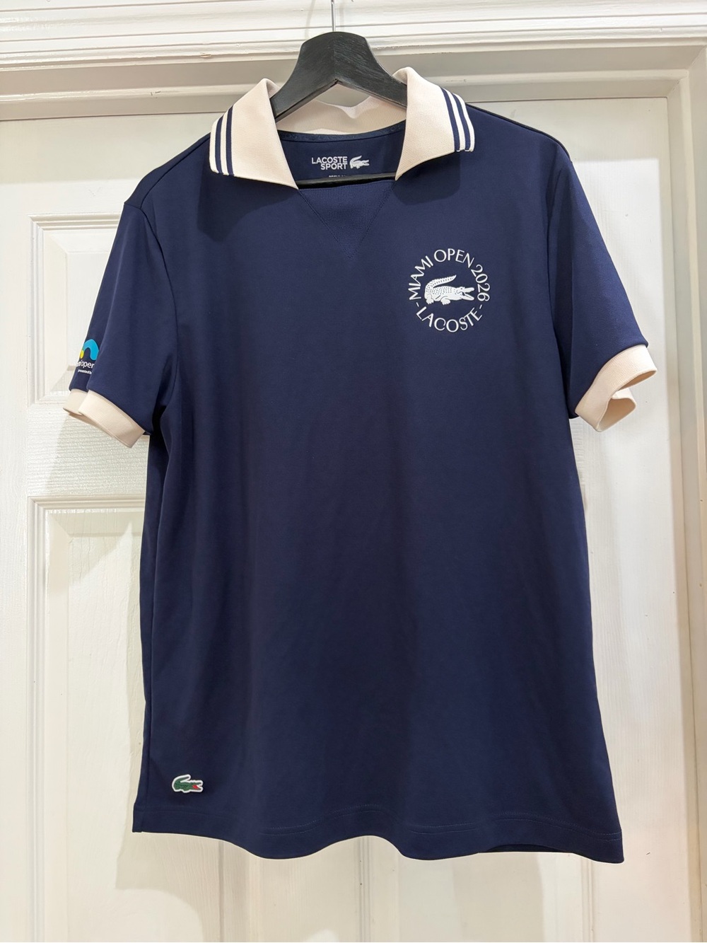 Lacoste Sport Miami Open 2026 Polo Shirt Men’s Navy Tennis Collared Performance